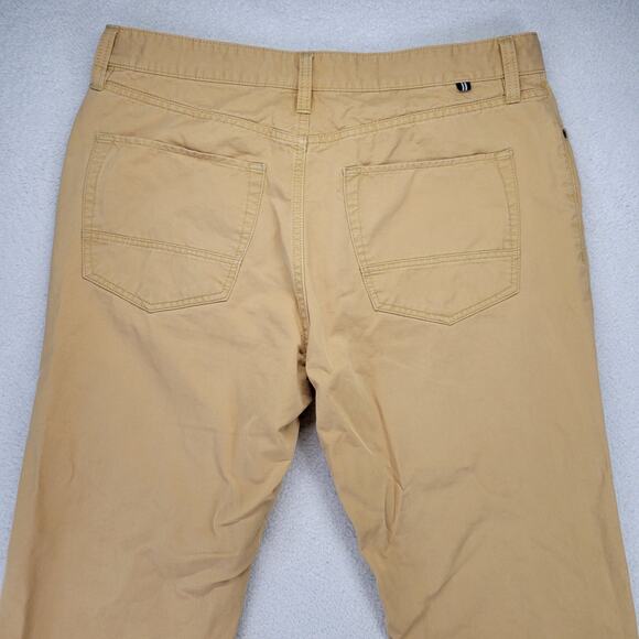 Nautica The Spinnaker Pant Men's Size 34x34 (34x32) Tan Straight Fit Cotton - Picture 7 of 9